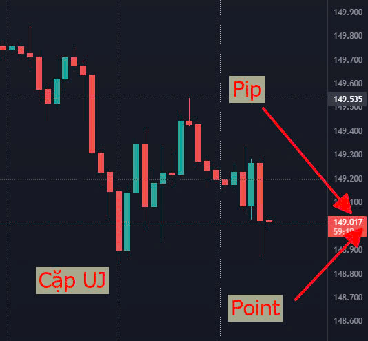 Đơn vị Pip, point cặp có JPY